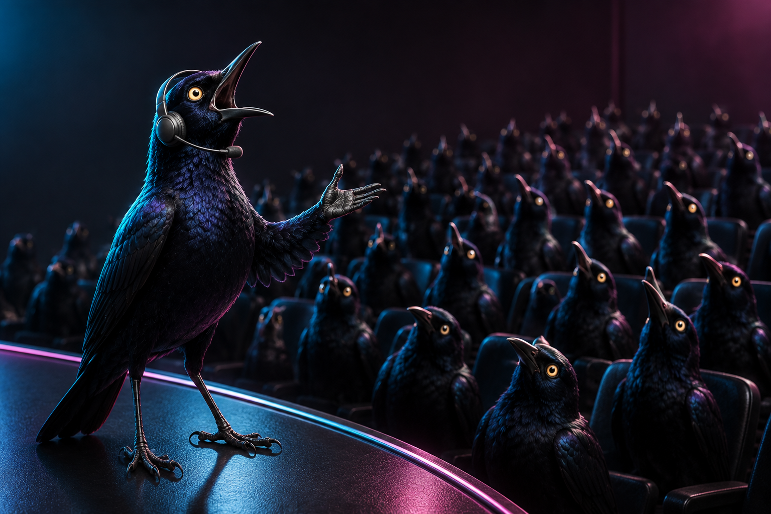 The Content Upgrade grackle, holding a full house